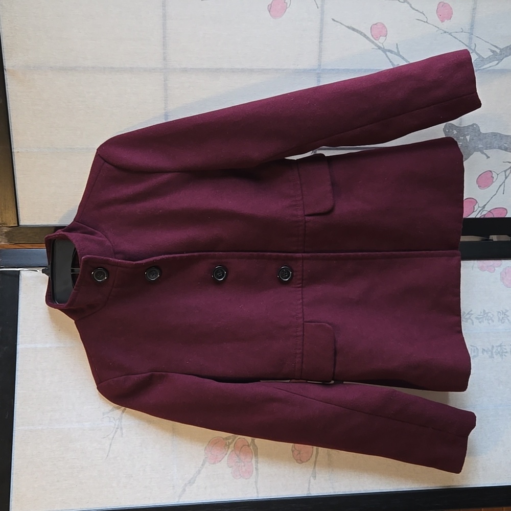 Old Navy Burgundy Button-Up Jacket
